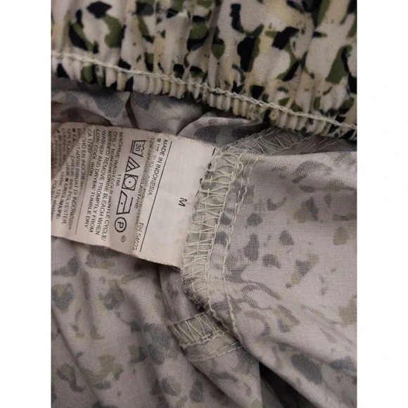 Old‎ Navy Active StretchTech Pants Sz M Beige Black Green Pull-on Elastic Waist - Picture 7 of 8